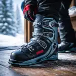 chaussure de ski dahu avis gros plan skieur