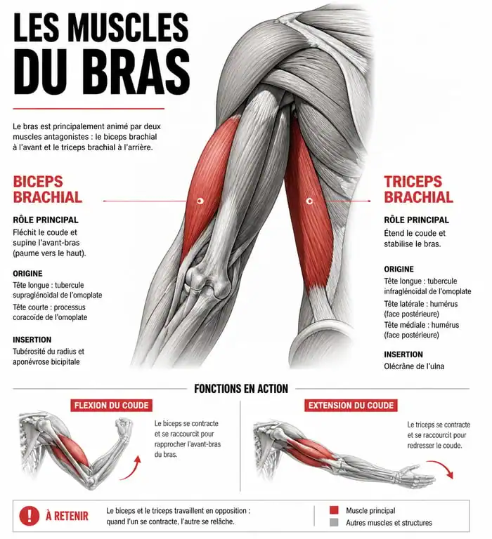 Anatomie des bras pour avoir des gros bras en 1 mois