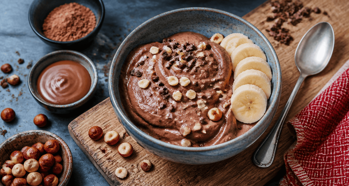glace healthy choco-noisette maison en bol