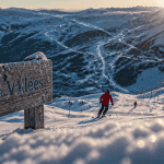 Vue sur Les 3 Vallées plus grande station de ski du monde