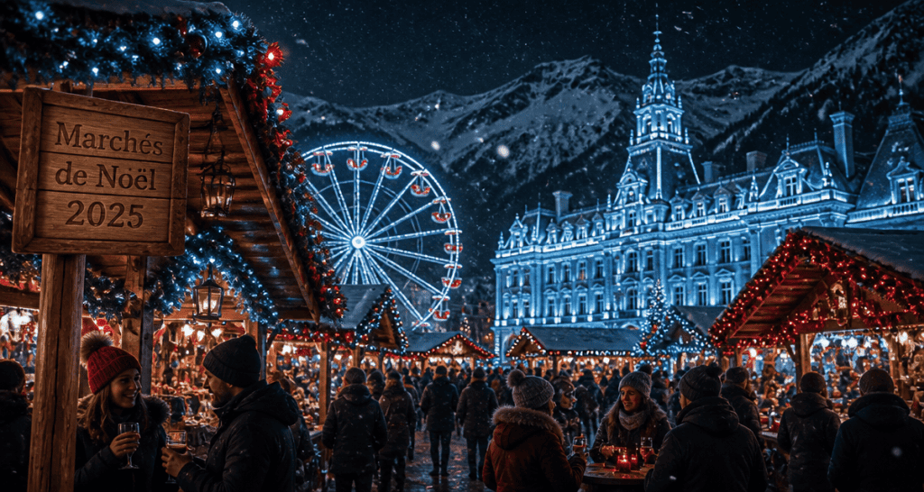 marché de noël rhône-alpes 2025 chalets grande roue