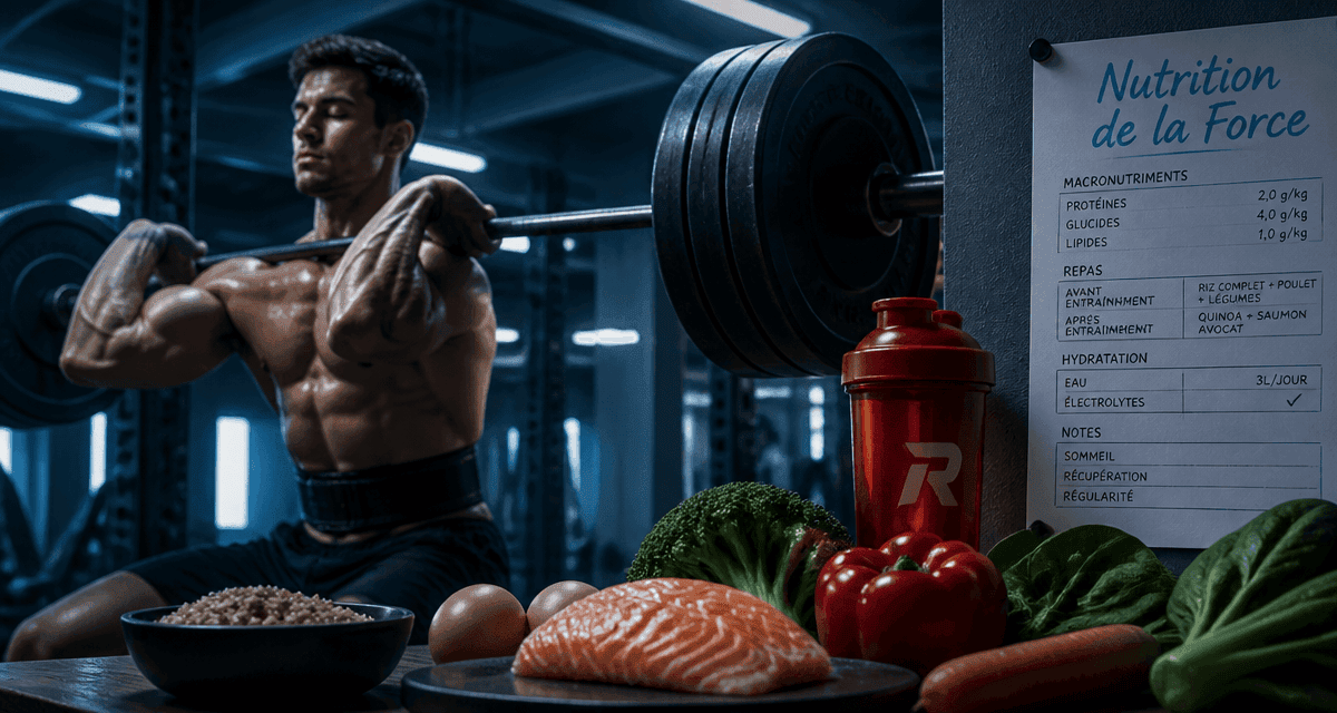 nutrition de la force en salle, aliments et musculation
