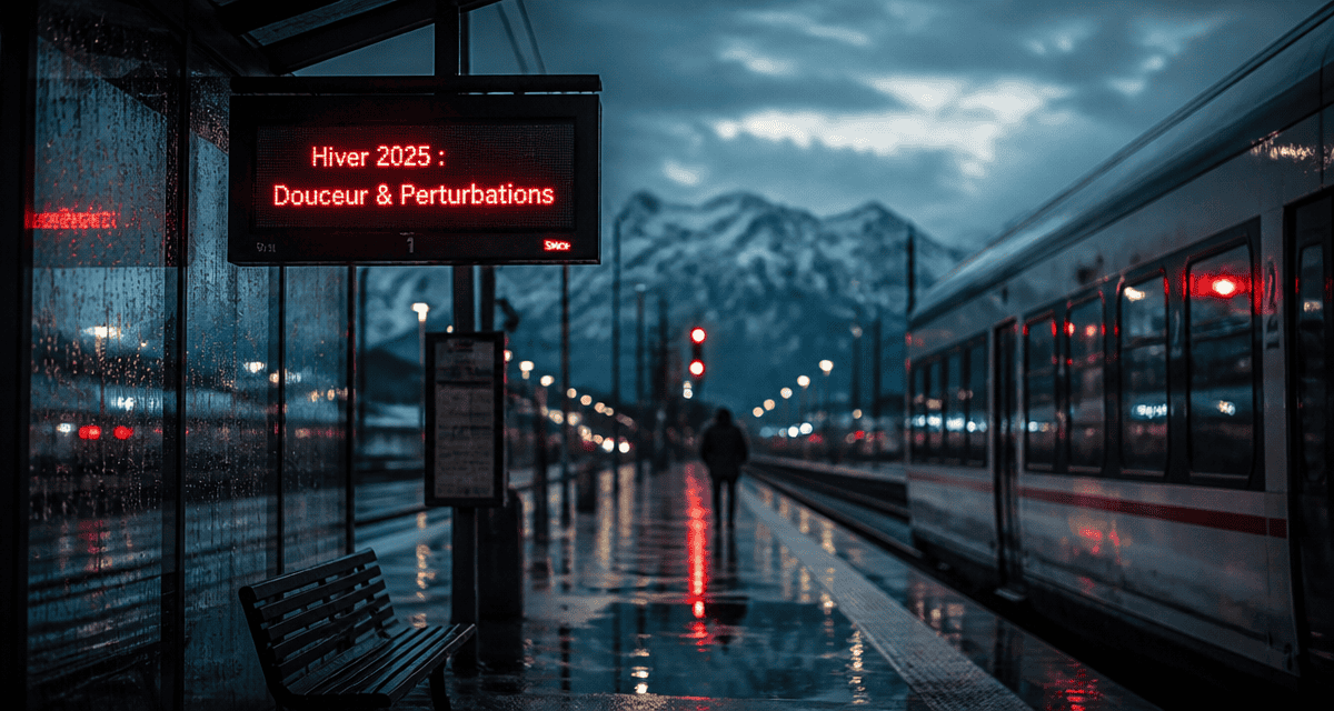 prévision météo hiver 2025 quai gare pluie