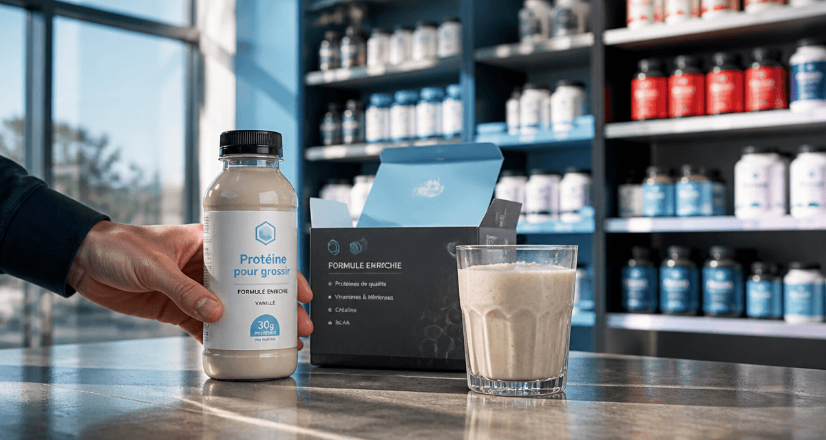 proteine pour grossir pharmacie flacon poudre smoothie