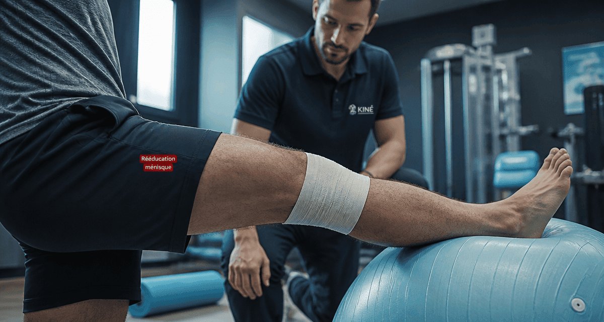 rééducation ménisque non opéré exercice genou