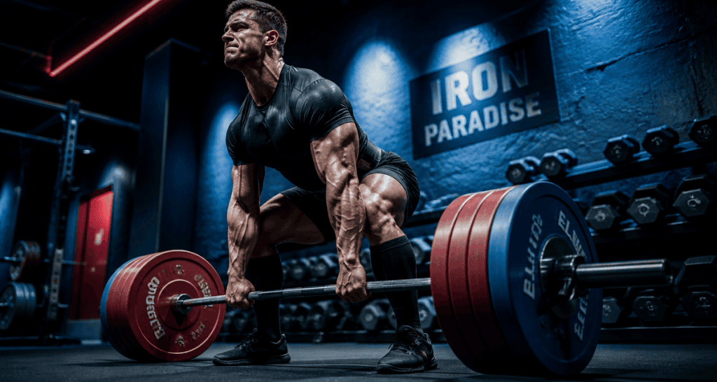 souleve de terre muscle athlète salle