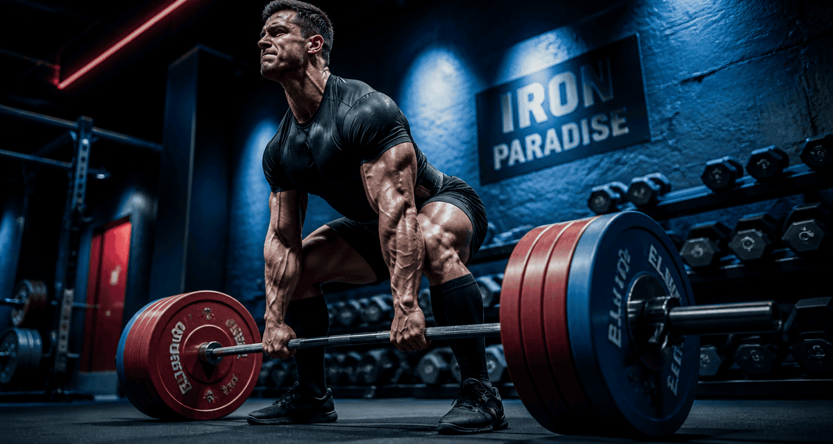 souleve de terre muscle athlète salle