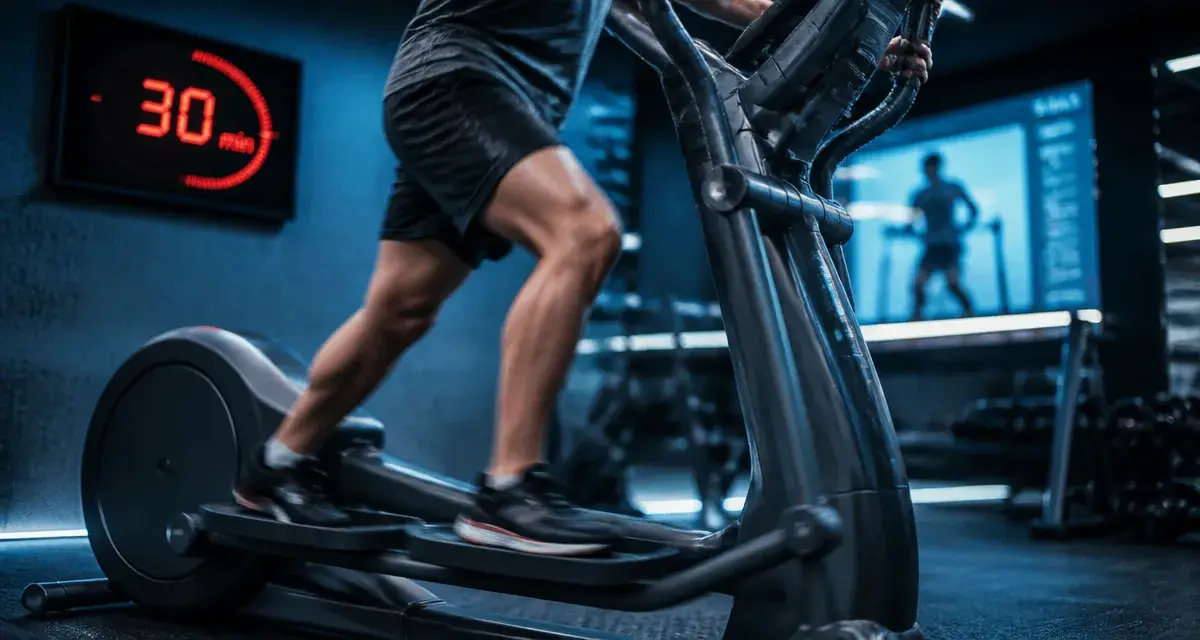 30 minutes de velo elliptique par jour : 450 calories brûlées, 5 clés