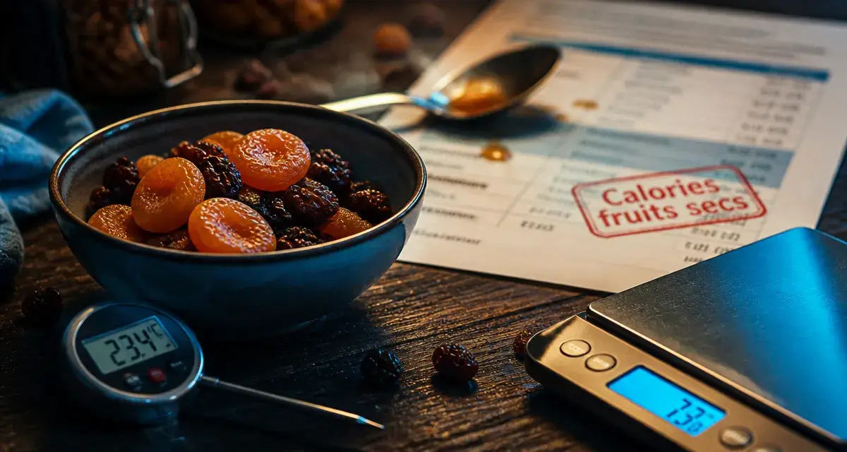 Calories dans les fruits secs : pruneau 253 kcal, portions maîtrisées