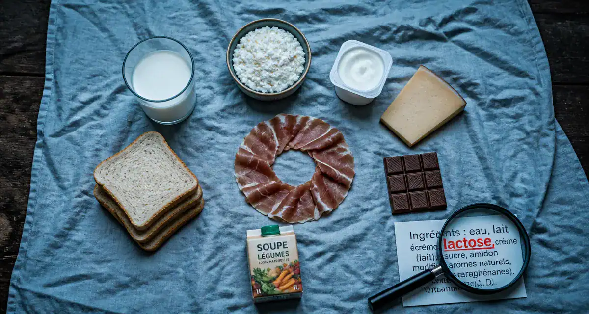 lactose dans quel aliment aliments courants sources cachées