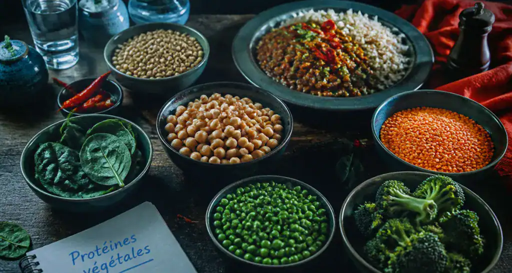 legumes riches en proteines, bols et curry