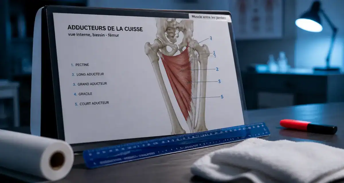 Muscle entre les jambes : adducteurs pour stabiliser le bassin