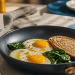 Oeufs au plat proteines pour les muscles
