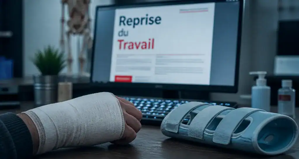 peut on travailler avec une fracture du scaphoïde main plâtrée au bureau