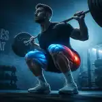 Quel muscle travaille les squat, athlète en squat profond