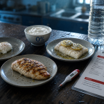 Regime proteine 15 jours : menu protéines (poulet, poisson, fromage blanc)