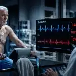 test d effort a 60 ans sur velo homme senior