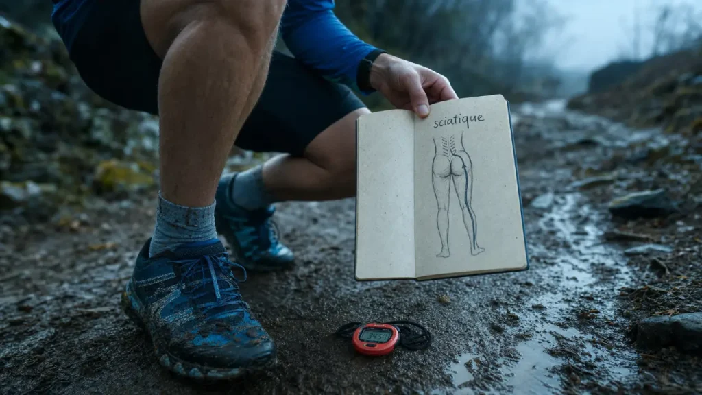 Courir avec une sciatique : douleur légère, signaux d’alerte et reprise sans rechute