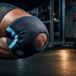 Genouillère musculation 7 mm en néoprène au squat, maintien et stabilité du genou