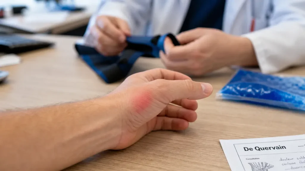 Inflammation du pouce : reconnaître la tendinite de De Quervain, les gestes qui la déclenchent et les signes à surveiller