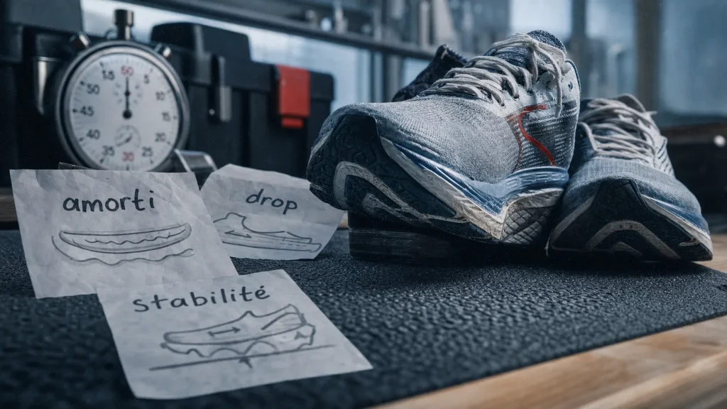 Meilleure chaussure running : choisir selon l’usage, le drop et l’amorti