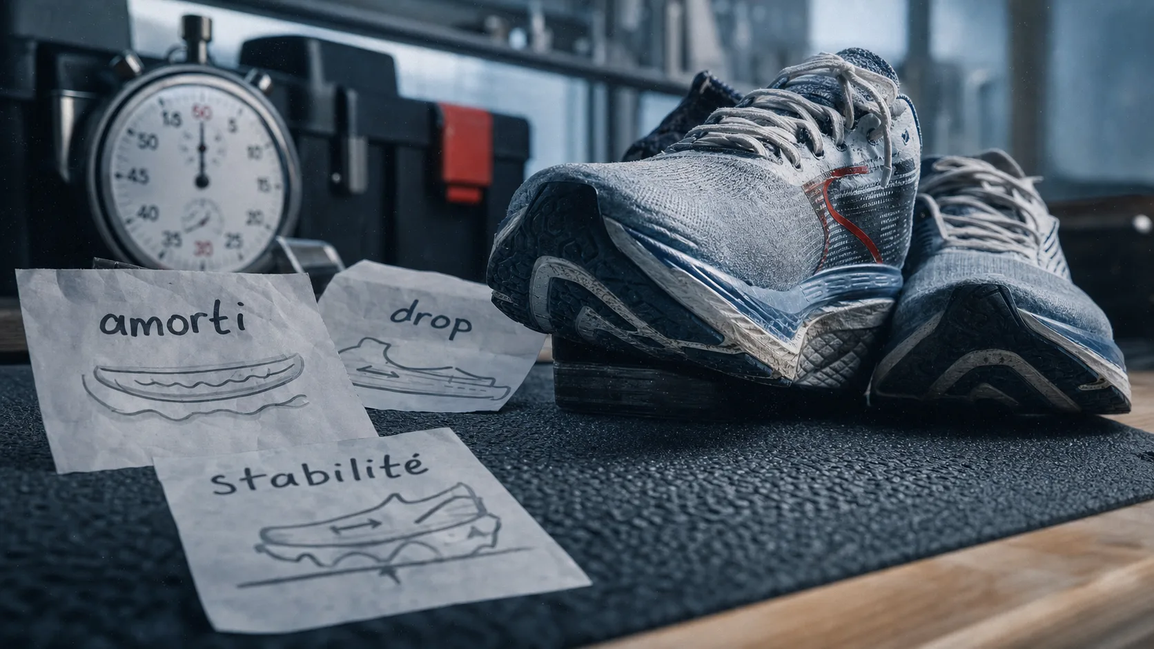 Meilleure chaussure running : amorti et drop