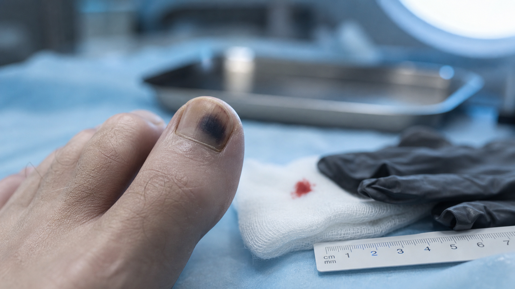 Ongle d’orteil noir : orteil noir ongle en consultation podologique