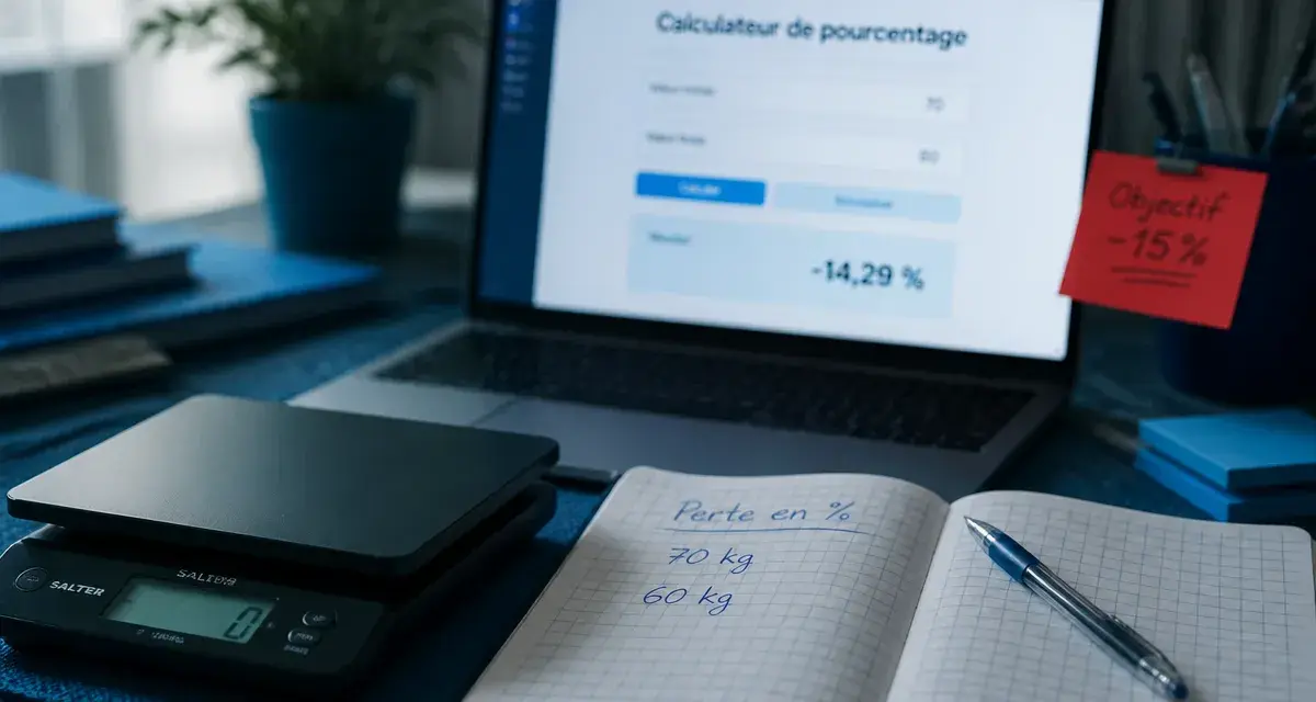 perte de poids calcul en pourcentage, IMC et projection de poids