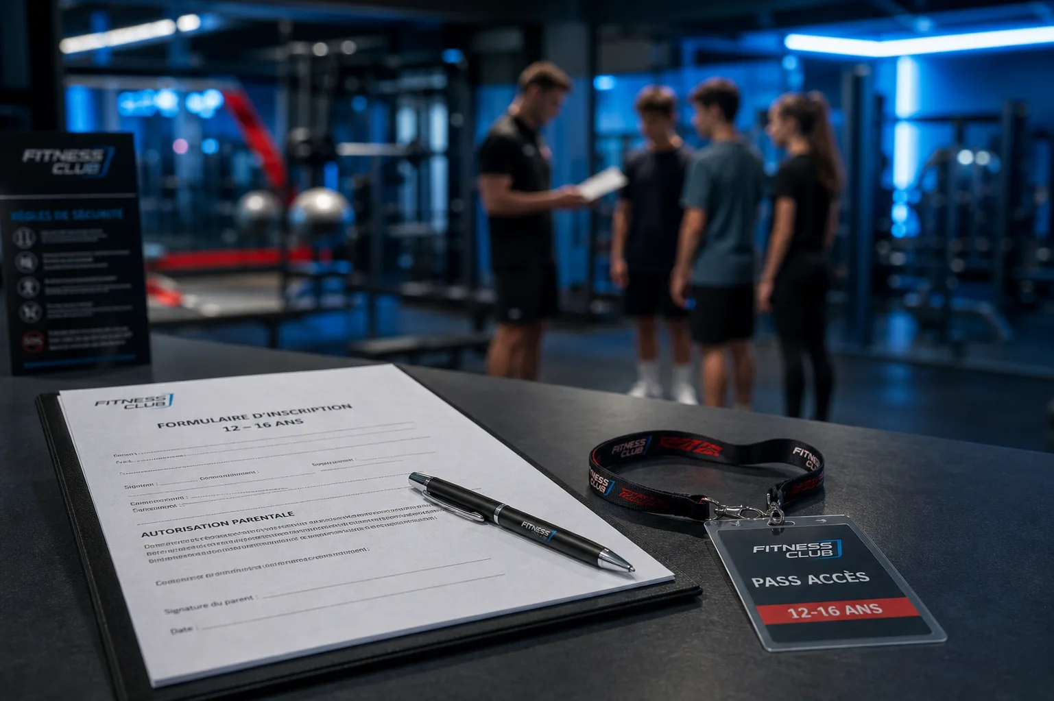 Salle de sport pour mineur 12 ans, coach et inscription encadrée