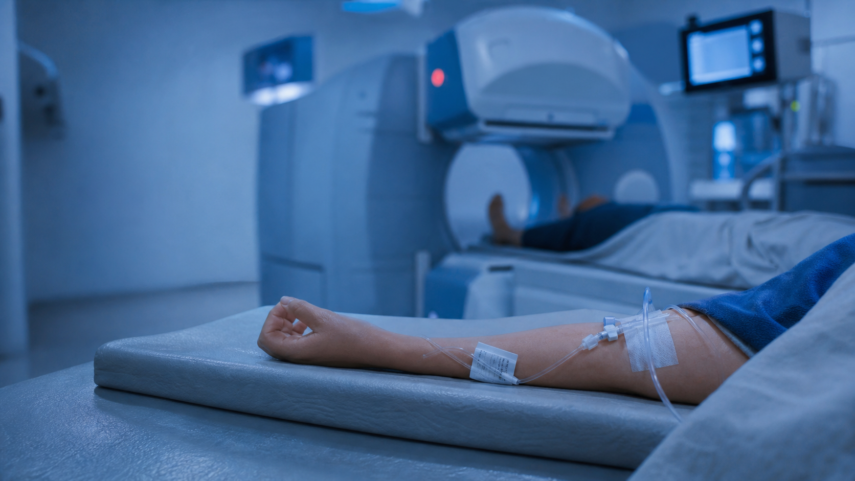 Scintigraphie genoux : gamma-caméra en médecine nucléaire