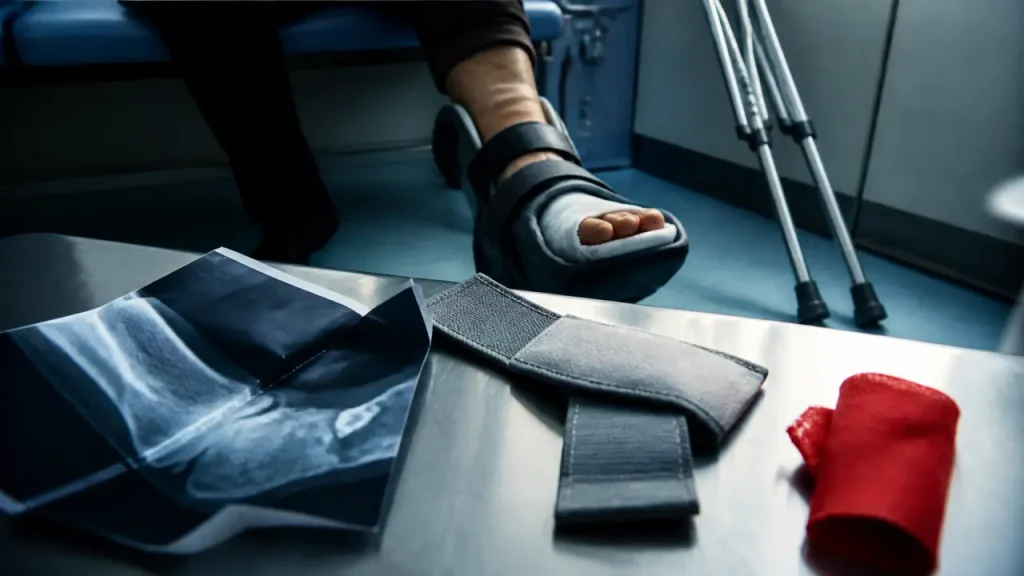 Arrachement osseux du pied : combien de temps pour consolider, marcher et reprendre le sport ?