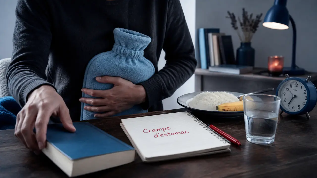 Crampe estomac que faire : bouillotte tiède et conseils