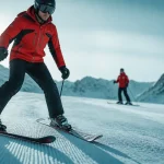 Débuter en ski adulte : chasse-neige sur piste verte