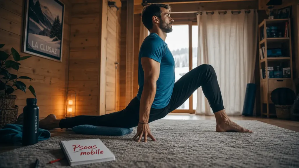 Étirer le psoas sans se faire mal : 20 à 30 secondes, bassin placé et erreurs à éviter