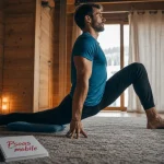 Etirer psoas : chevalier servant, bassin placé, buste vertical