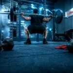 Image fullbody : séance entraînement complet salle de sport