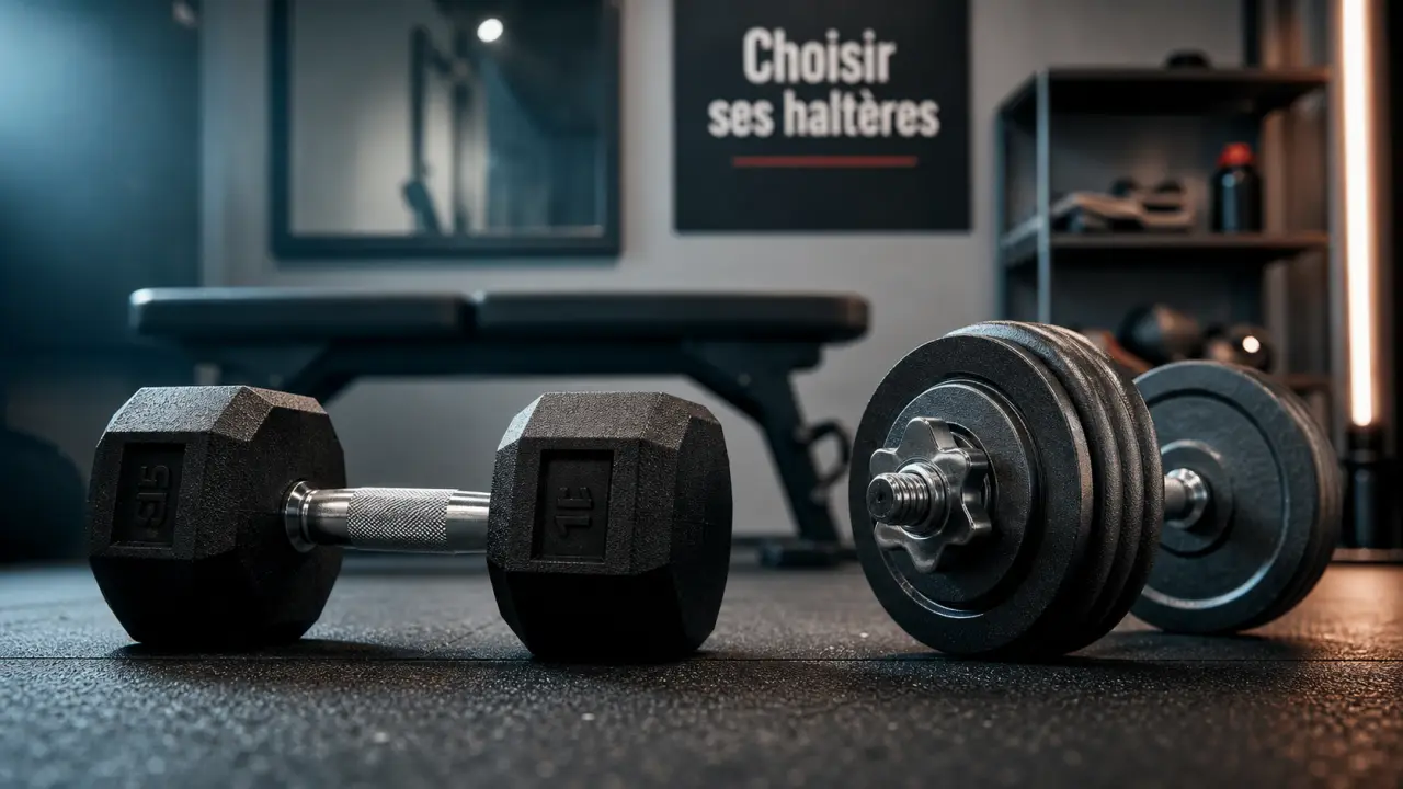 Poids haltère fixes et réglables pour home gym, haltères hexagonales