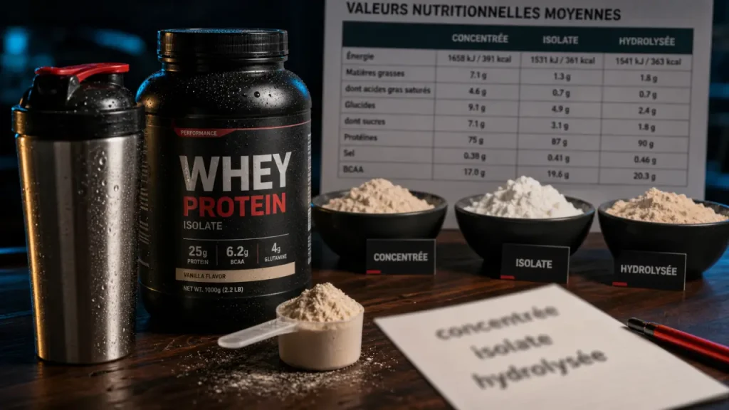 Whey concentrée, isolate ou hydrolysée : laquelle choisir selon votre objectif ?