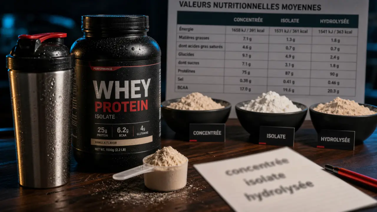 Quel whey choisir : concentrée, isolate ou hydrolysée