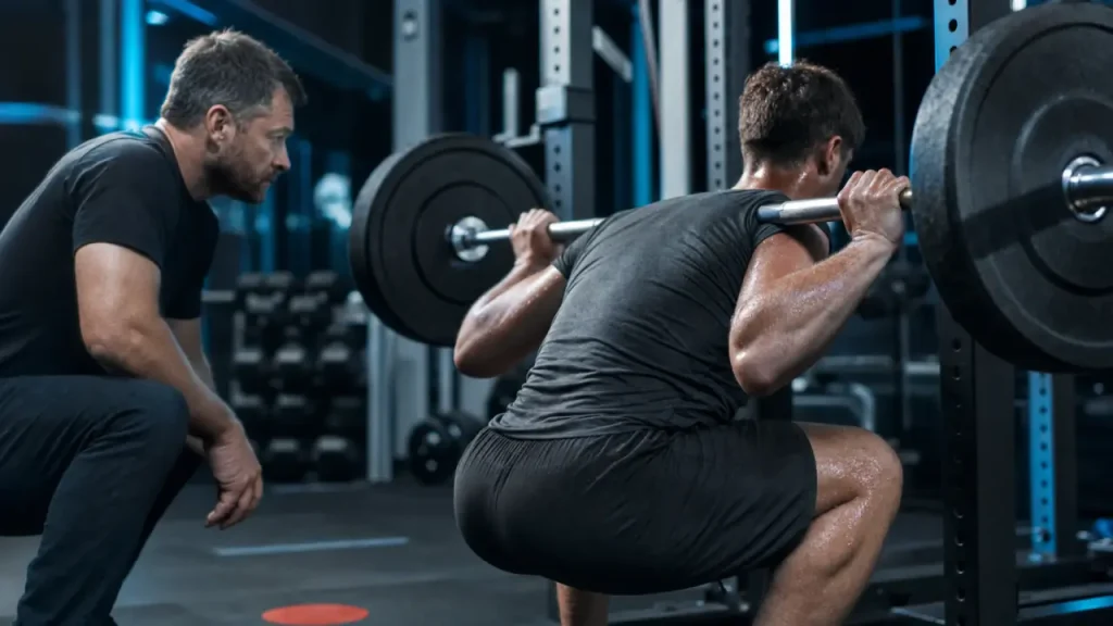 Squat muscle : quadriceps, fessiers et ischio-jambiers selon la variante