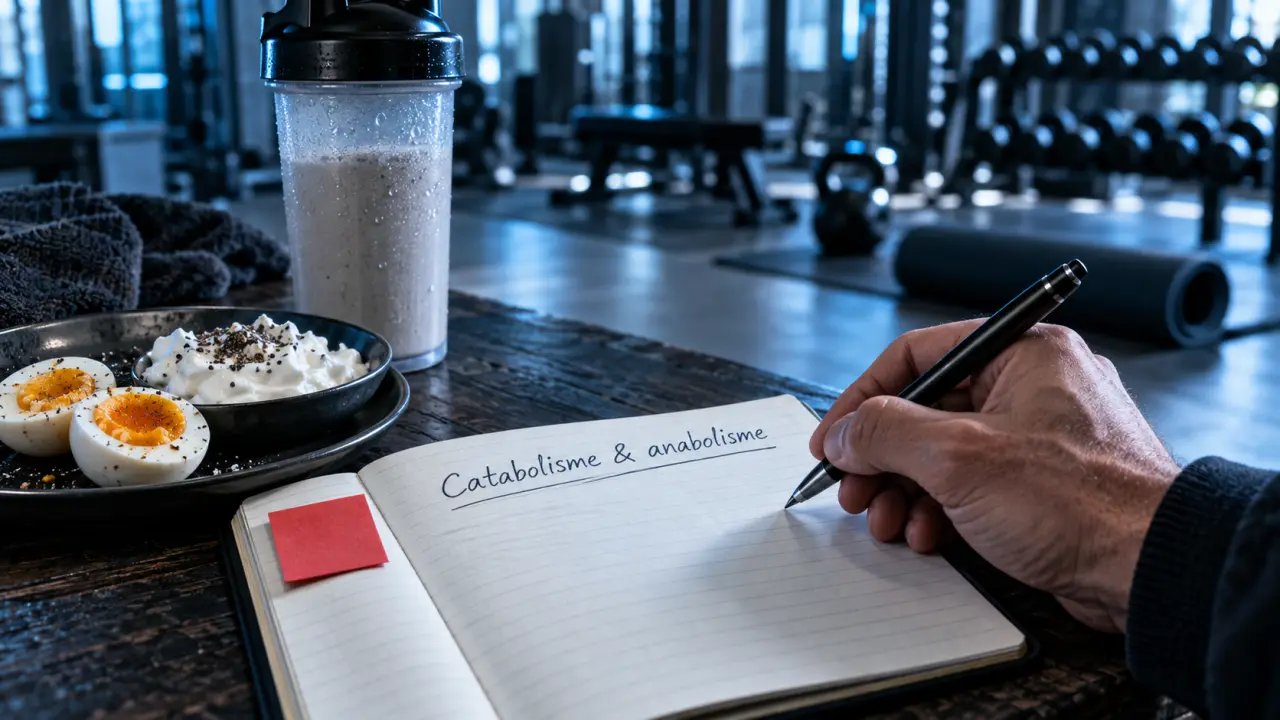 Catabolisme musculaire : carnet et protéines, la balance baisse sans préserver le muscle