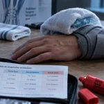 Entorse poignet temps de guérison : délai 1 à 8 semaines
