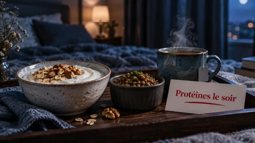 Protéines le soir : utiles pour les muscles, parfois lourdes pour la nuit