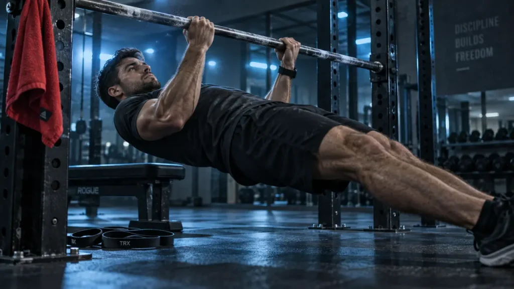 Réussir sa première traction : prise, gainage et progression sans douleur