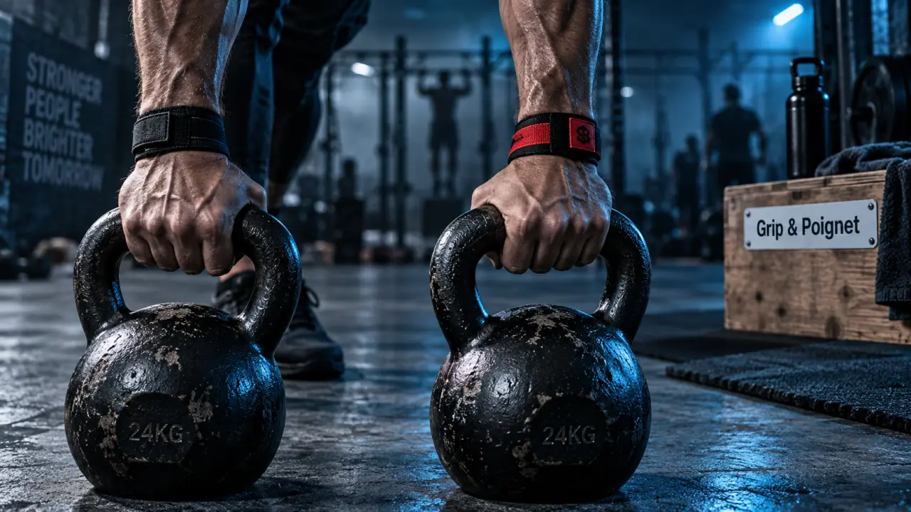 Comment muscler avant bras : prise neutre avec kettlebells lourds